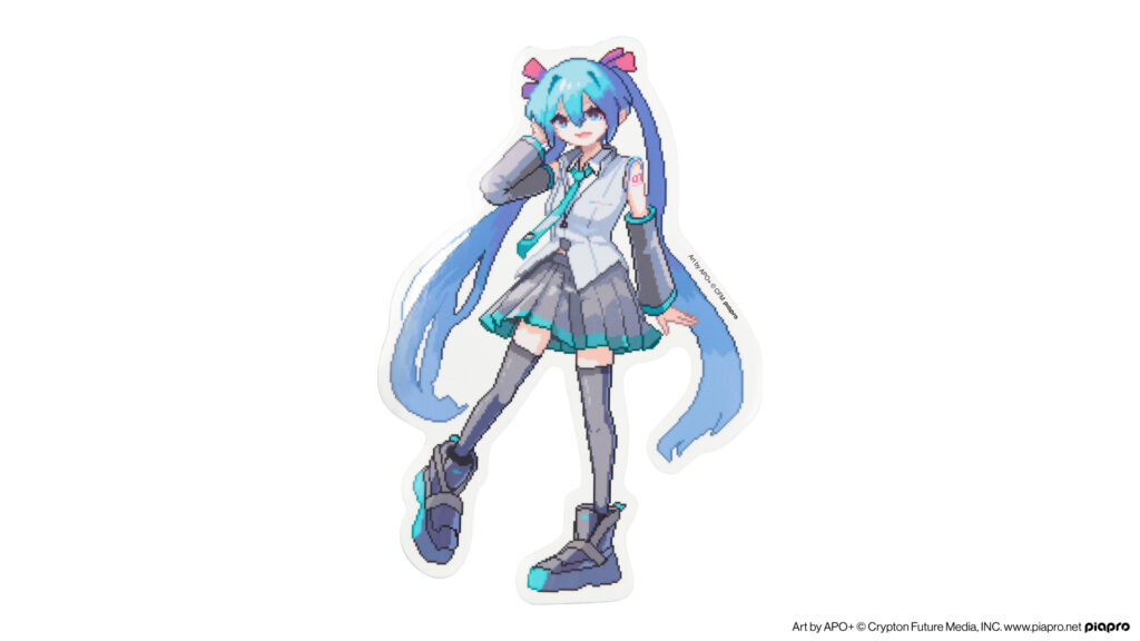 初音ミク ラージステッカー Art by APO＋