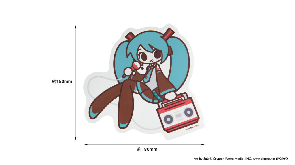 初音ミク トラベルビッグステッカー（ラジカセ）