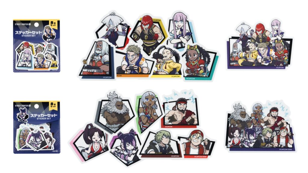 クリアステッカーセット ストリートファイター6 GC25（A / B、各8枚）各1,320円