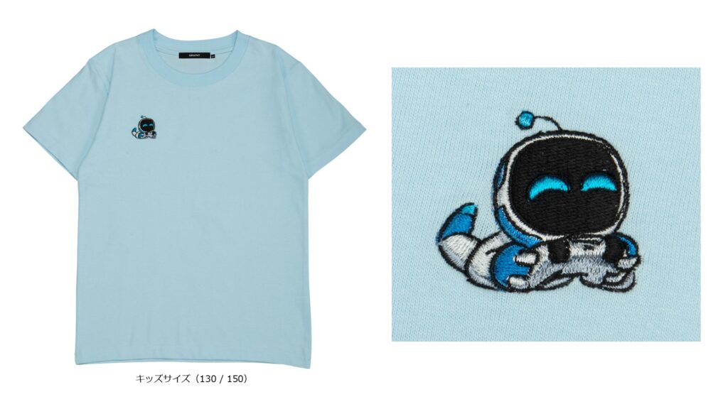 ASTRO BOT キッズ刺繍Tシャツ ライトブルー（130 / 150）3,850円（税込）