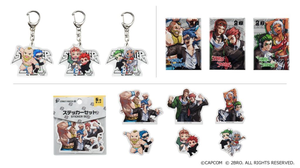 アクリルキーホルダー 3種、スクエアマグネット3点セット、ステッカー6点セット