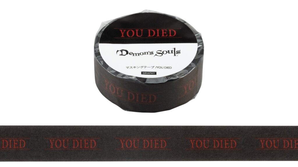 Demon's Souls マスキングテープ YOU DIED 660円（税込）