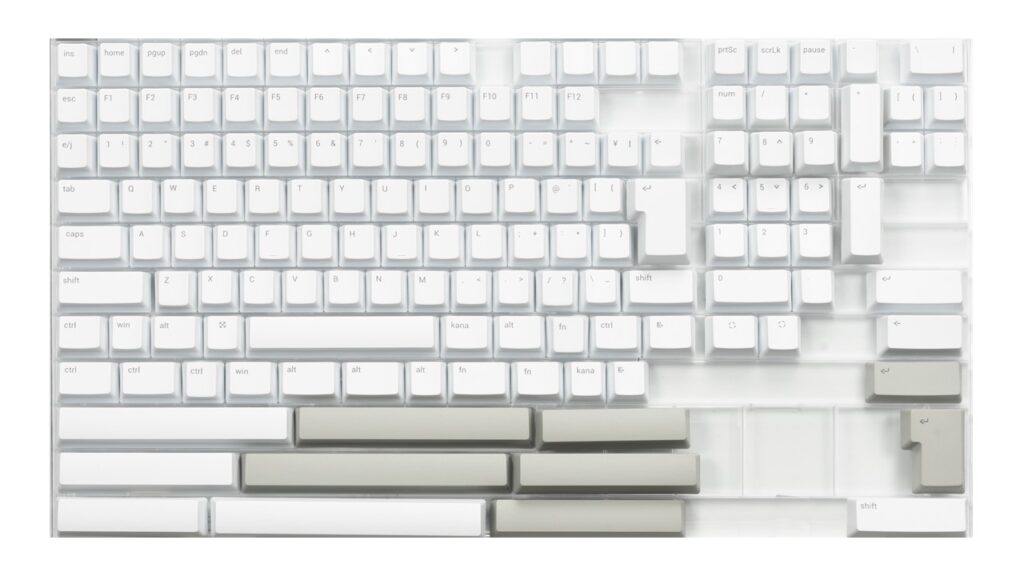 GRAPHT Designer Keycaps（158 keys）Matte White