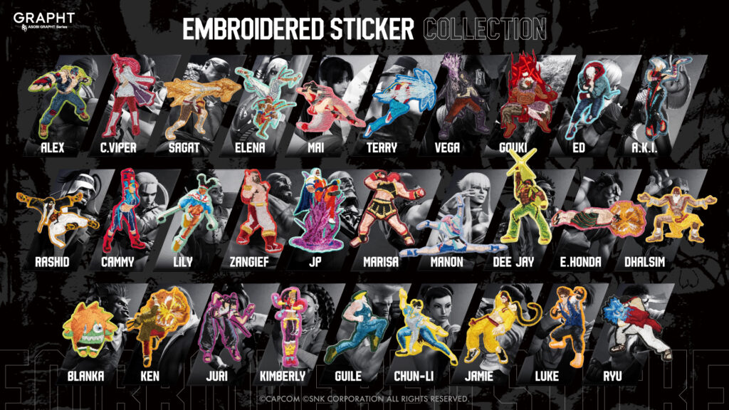 刺繍ステッカー 29キャラクター展開