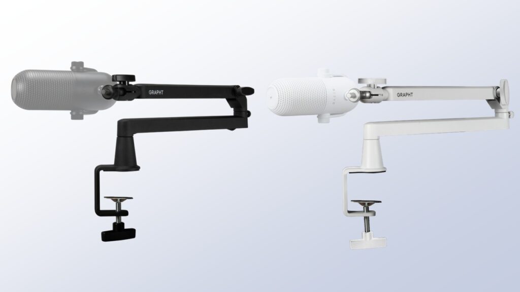 GRAPHT ロープロファイル MICROPHONE ARM（Black / Pure White）